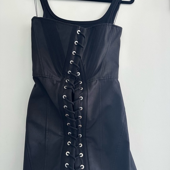 Black Dion Lee Laced Corset Mini Dress - Size AUS 8 / US 4 - Picture 7 of 9